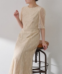 COLLAGE GALLARDAGALANTE（コラージュガリャルダガランテ）の「ラメフラワーコードレースワンピース/オケージョン（ドレス）」