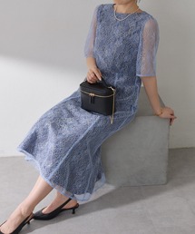 COLLAGE GALLARDAGALANTE（コラージュガリャルダガランテ）の「ラメフラワーコードレースワンピース/オケージョン（ドレス）」