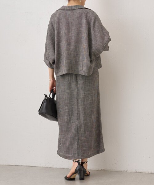 BEARDSLEY（ビアズリー）の「ツイードスカート（スカート・レディース・ベージュ/ブラック・FREE）」の6枚目の写真