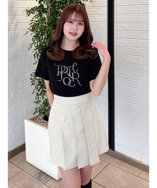 dazzlin(ダズリン)の「プリーツラップミニスカート(スカート・レディース・ベージュ/その他1/チャコールグレー・SMALL/MEDIUM)」の5枚目の写真