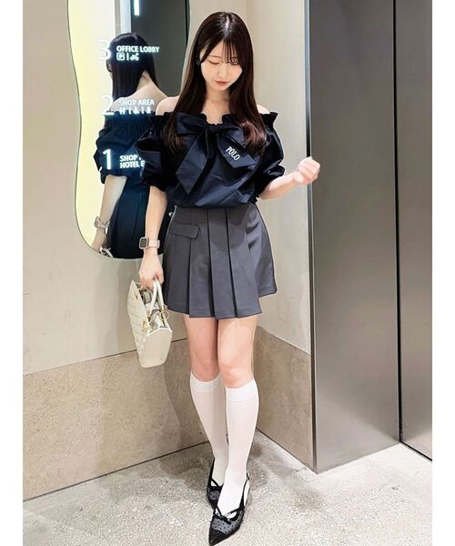 dazzlin(ダズリン)の「プリーツラップミニスカート(スカート・レディース・ベージュ/その他1/チャコールグレー・SMALL/MEDIUM)」の20枚目の写真