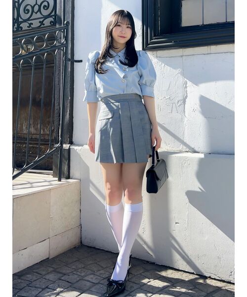 dazzlin(ダズリン)の「プリーツラップミニスカート(スカート・レディース・ベージュ/その他1/チャコールグレー・SMALL/MEDIUM)」の21枚目の写真