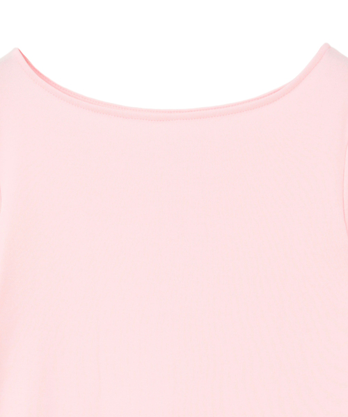 martinique(マルティニーク)の「《定番》フライス5分袖ボートTシャツ(Tシャツ/カットソー・レディース・ホワイト/ピンク/ブラウン・FREE)」の5枚目の写真