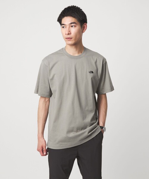 PALACE THE NORTH FACE グレー Tシャツ THE NORTH FACE＞ショートスリーブ フラッシュドライ ヌプシ Tシャツ