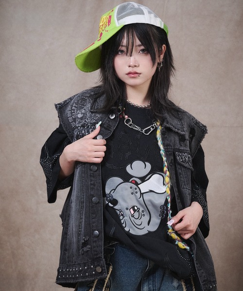GALFY(ガルフィー)の「GALFY-ファイヤーピカピカTee(Tシャツ/カットソー・メンズ・ブラック/ブルー・XL/L)」の5枚目の写真
