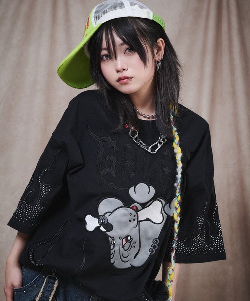 GALFY(ガルフィー)の「GALFY-ファイヤーピカピカTee(Tシャツ/カットソー・メンズ・ブラック/ブルー・XL/L)」の9枚目の写真