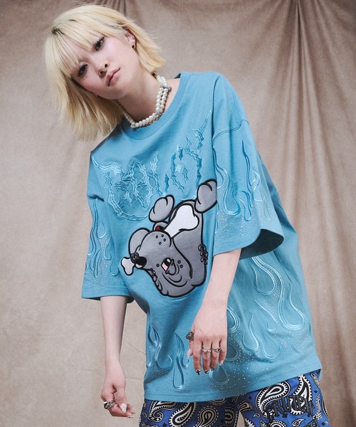 GALFY(ガルフィー)の「GALFY-ファイヤーピカピカTee(Tシャツ/カットソー・メンズ・ブラック/ブルー・XL/L)」の14枚目の写真