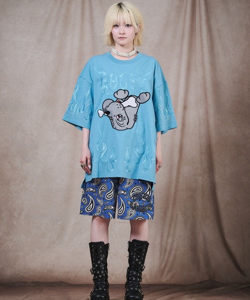GALFY(ガルフィー)の「GALFY-ファイヤーピカピカTee(Tシャツ/カットソー・メンズ・ブラック/ブルー・XL/L)」の17枚目の写真