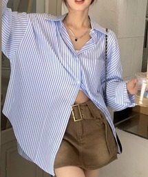 Vipoa（ヴィポア）の「Loose stripe color shirt（シャツ/ブラウス）」
