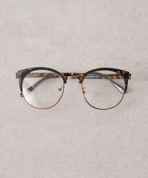 mystic（ミスティック）の「マーブルハーフリムメガネ（メガネ・レディース・ブラウン・ONE SIZE）」の7枚目の写真