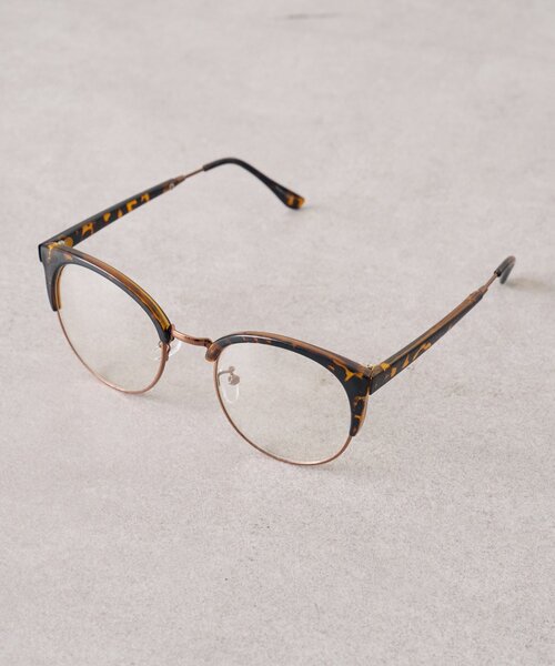 mystic（ミスティック）の「マーブルハーフリムメガネ（メガネ・レディース・ブラウン・ONE SIZE）」の8枚目の写真