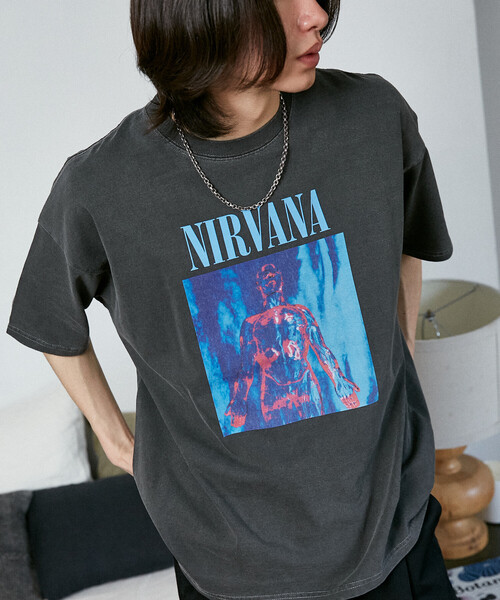 セール】PUBLUX/パブリュクス NIRVANA SLIVER バンドTシャツ 限定展開