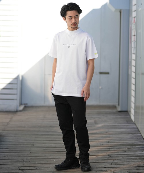 NEW ERA(ニューエラ)の「NEW ERA/ニューエラ 半袖 Tシャツ ミッドネック 鹿の子 吸汗速乾 UVカット 抗菌 14859917/14859918/14859919(Tシャツ/カットソー・メンズ・ホワイト/グレー/ブラック・L/M/XXL/XL)」の6枚目の写真