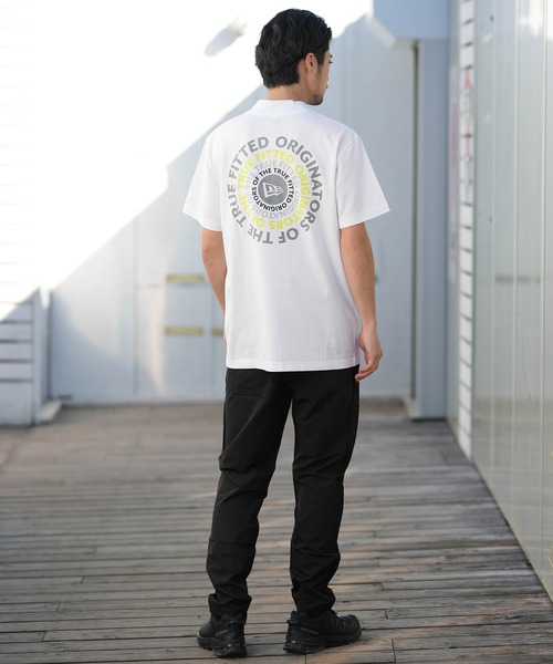 NEW ERA(ニューエラ)の「NEW ERA/ニューエラ 半袖 Tシャツ ミッドネック 鹿の子 吸汗速乾 UVカット 抗菌 14859917/14859918/14859919(Tシャツ/カットソー・メンズ・ホワイト/グレー/ブラック・L/M/XXL/XL)」の7枚目の写真