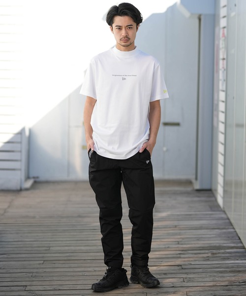 NEW ERA(ニューエラ)の「NEW ERA/ニューエラ 半袖 Tシャツ ミッドネック 鹿の子 吸汗速乾 UVカット 抗菌 14859917/14859918/14859919(Tシャツ/カットソー・メンズ・ホワイト/グレー/ブラック・L/M/XXL/XL)」の8枚目の写真