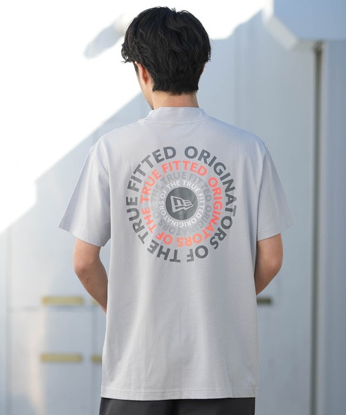 NEW ERA(ニューエラ)の「NEW ERA/ニューエラ 半袖 Tシャツ ミッドネック 鹿の子 吸汗速乾 UVカット 抗菌 14859917/14859918/14859919(Tシャツ/カットソー・メンズ・ホワイト/グレー/ブラック・L/M/XXL/XL)」の12枚目の写真