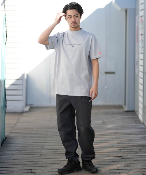 NEW ERA(ニューエラ)の「NEW ERA/ニューエラ 半袖 Tシャツ ミッドネック 鹿の子 吸汗速乾 UVカット 抗菌 14859917/14859918/14859919(Tシャツ/カットソー・メンズ・ホワイト/グレー/ブラック・L/M/XXL/XL)」の13枚目の写真
