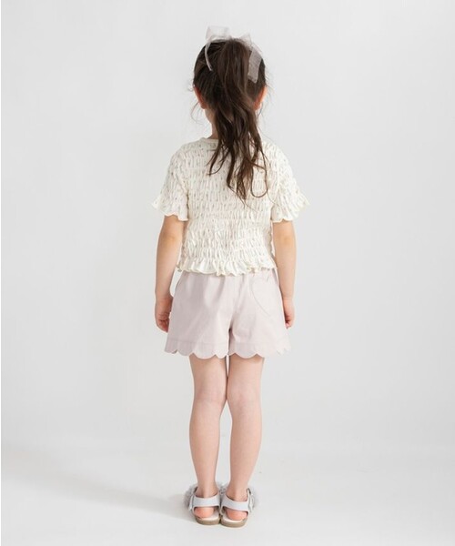 BRANSHES(ブランシェス)の「スモッキング半袖Tシャツ(Tシャツ/カットソー・キッズ・サックスブルー/ブラック/ピンク・140/120/100/110/150/130)」の10枚目の写真