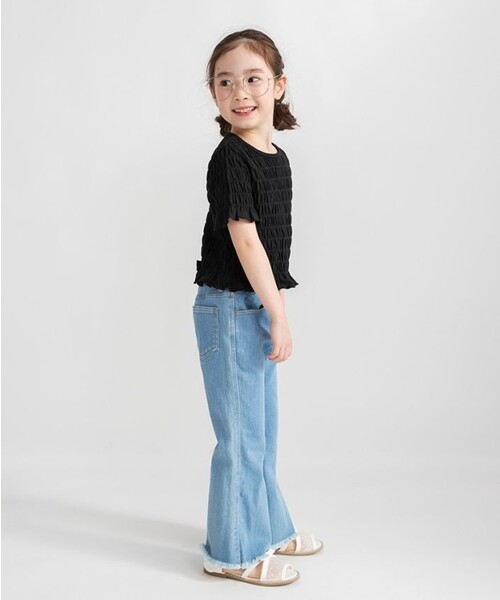 BRANSHES(ブランシェス)の「スモッキング半袖Tシャツ(Tシャツ/カットソー・キッズ・サックスブルー/ブラック/ピンク・140/120/100/110/150/130)」の13枚目の写真