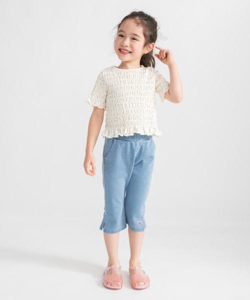 BRANSHES(ブランシェス)の「スモッキング半袖Tシャツ(Tシャツ/カットソー・キッズ・サックスブルー/ブラック/ピンク・140/120/100/110/150/130)」の22枚目の写真