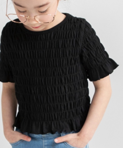 BRANSHES(ブランシェス)の「スモッキング半袖Tシャツ(Tシャツ/カットソー・キッズ・サックスブルー/ブラック/ピンク・140/120/100/110/150/130)」の20枚目の写真