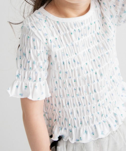 BRANSHES(ブランシェス)の「スモッキング半袖Tシャツ(Tシャツ/カットソー・キッズ・サックスブルー/ブラック/ピンク・140/120/100/110/150/130)」の18枚目の写真