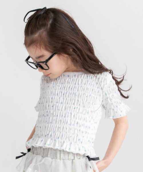 BRANSHES(ブランシェス)の「スモッキング半袖Tシャツ(Tシャツ/カットソー・キッズ・サックスブルー/ブラック/ピンク・140/120/100/110/150/130)」の19枚目の写真
