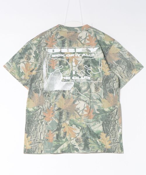 OBEY（オベイ）の「OBEY/オベー OBEY CLUB 168024323（Tシャツ/カットソー・メンズ・グリーン・S/M/L）」の2枚目の写真