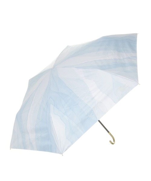 GLOBAL WORK(グローバルワーク)の「遮光ウォーターペイントミニ傘/一部店舗限定/658211(折りたたみ傘・レディース・ピンク/ライトブルー・FREE)」の2枚目の写真
