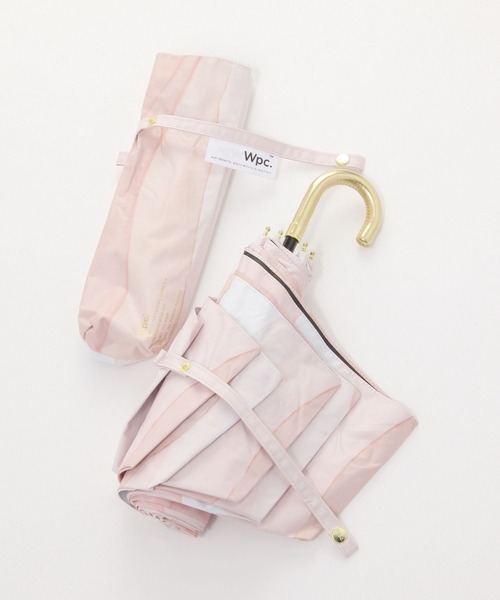 GLOBAL WORK(グローバルワーク)の「遮光ウォーターペイントミニ傘/一部店舗限定/658211(折りたたみ傘・レディース・ピンク/ライトブルー・FREE)」の4枚目の写真