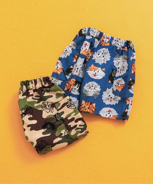 BREEZE(ブリーズ)の「BREEZY CATS 総柄パンツ(その他パンツ・キッズ・カーキ/ネイビー・80/90/100/110/120/130/140)」の6枚目の写真