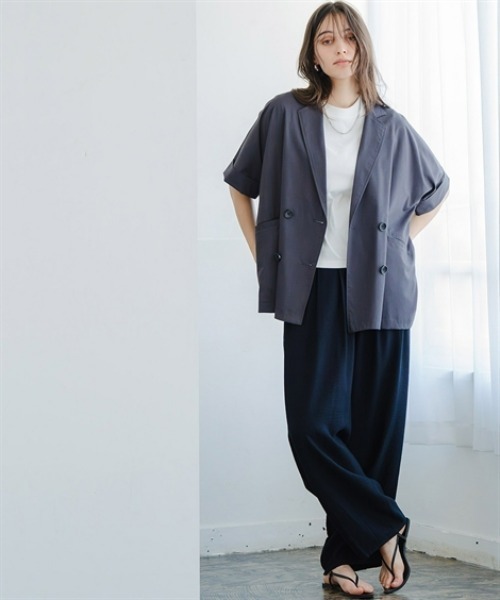Maison INNESS(メゾンアイネス)の「ニュアンスエアリードビーコクーンパンツ(その他パンツ・レディース・ネイビー・5L/4L/3L/LL/L/M/S)」の14枚目の写真