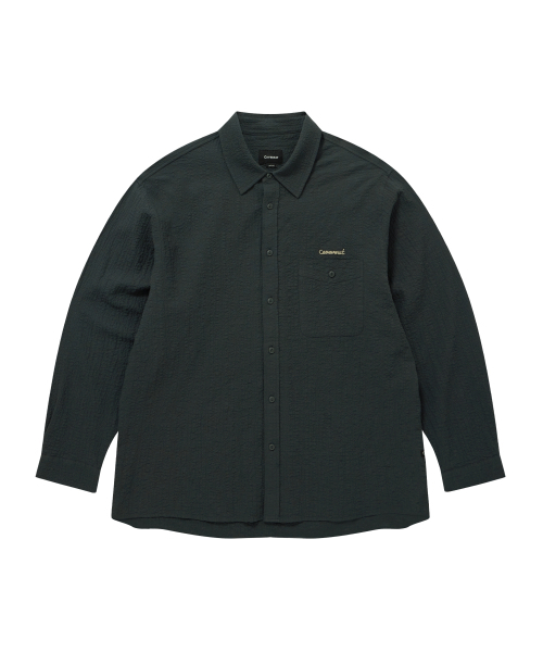 COVERNAT(カバーナット)の「シアサッカーシャツチャコール(シャツ/ブラウス・メンズ・その他・LARGE/X-LARGE/SMALL/MEDIUM)」の2枚目の写真