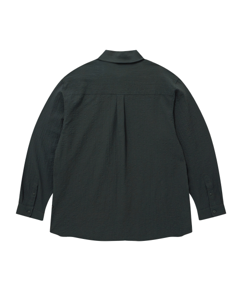 COVERNAT(カバーナット)の「シアサッカーシャツチャコール(シャツ/ブラウス・メンズ・その他・LARGE/X-LARGE/SMALL/MEDIUM)」の3枚目の写真