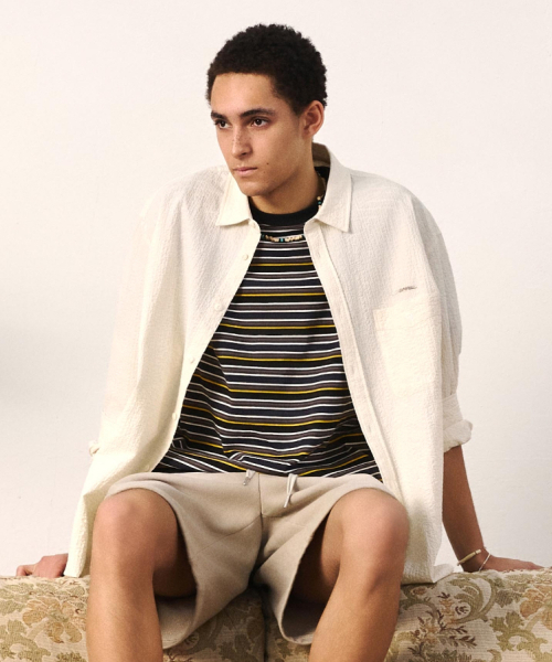 COVERNAT(カバーナット)の「シアサッカーシャツチャコール(シャツ/ブラウス・メンズ・その他・LARGE/X-LARGE/SMALL/MEDIUM)」の5枚目の写真