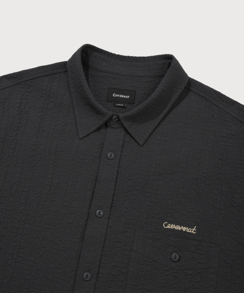 COVERNAT(カバーナット)の「シアサッカーシャツチャコール(シャツ/ブラウス・メンズ・その他・LARGE/X-LARGE/SMALL/MEDIUM)」の10枚目の写真