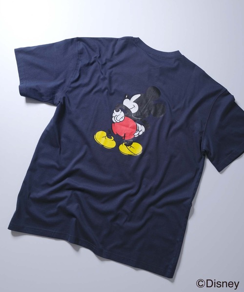 Disney（ディズニー）の「メンズ MICKEY MOUSE ミッキーマウス オーバーサイズＴシャツ（Tシャツ/カットソー・メンズ・ホワイト系その他/ホワイト系その他3/ネイビー/グレー系その他2/ブルー系その他/グレー系その他3/モカ/グリーン系その他/グレー系その他4/オフホワイト/杢グレー/ダークグリーン/チャコールグレー/ホワイト系その他2/グレー系その他・M/L/XL）」の17枚目の写真