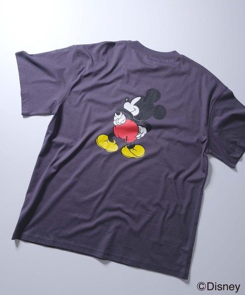 Disney（ディズニー）の「メンズ MICKEY MOUSE ミッキーマウス オーバーサイズＴシャツ（Tシャツ/カットソー・メンズ・ホワイト系その他/ホワイト系その他3/ネイビー/グレー系その他2/ブルー系その他/グレー系その他3/モカ/グリーン系その他/グレー系その他4/オフホワイト/杢グレー/ダークグリーン/チャコールグレー/ホワイト系その他2/グレー系その他・M/L/XL）」の18枚目の写真