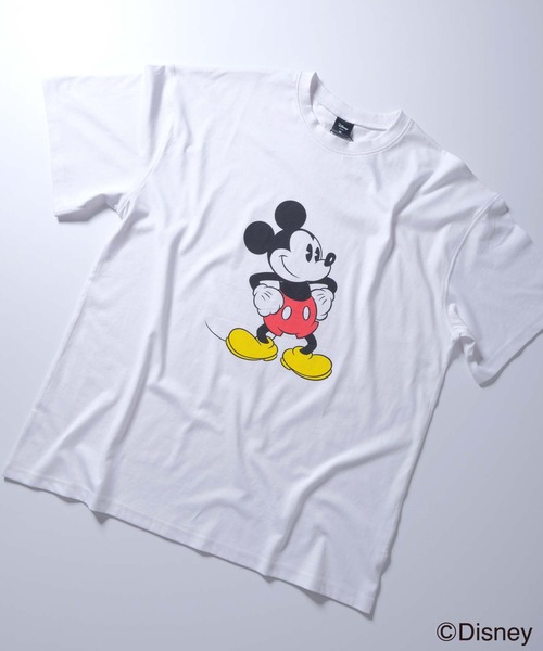 Disney（ディズニー）の「メンズ MICKEY MOUSE ミッキーマウス オーバーサイズＴシャツ（Tシャツ/カットソー・メンズ・ホワイト系その他/ホワイト系その他3/ネイビー/グレー系その他2/ブルー系その他/グレー系その他3/モカ/グリーン系その他/グレー系その他4/オフホワイト/杢グレー/ダークグリーン/チャコールグレー/ホワイト系その他2/グレー系その他・M/L/XL）」の22枚目の写真