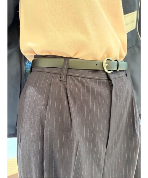 BROOKS BROTHERS(ブルックスブラザーズ)の「リネンブレンド ピンストライプ プリーテッド ワイドレッグパンツ(スラックス・レディース・ネイビー・0/2/4/6)」の10枚目の写真