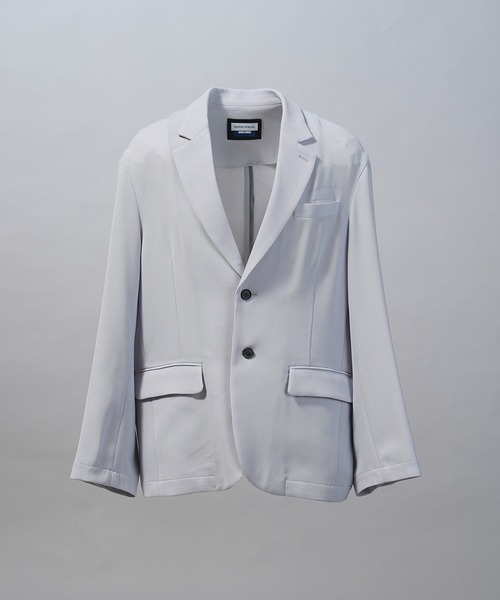 MAISON SPECIAL(メゾンスペシャル)の「《UNISEX》Wooly Mesh Relax-Over 2B Tailored Jacket/ウーリーメッシュリラックスオーバー2Bテーラードジャケット【MAISON SPECIAL/メゾンスペシャル】■セットアップ対応■(テーラードジャケット・メンズ・ラベンダー/チャコールグレー/ブラック・2/1/0)」の18枚目の写真
