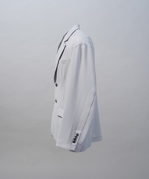MAISON SPECIAL(メゾンスペシャル)の「《UNISEX》Wooly Mesh Relax-Over 2B Tailored Jacket/ウーリーメッシュリラックスオーバー2Bテーラードジャケット【MAISON SPECIAL/メゾンスペシャル】■セットアップ対応■(テーラードジャケット・メンズ・ラベンダー/チャコールグレー/ブラック・2/1/0)」の19枚目の写真