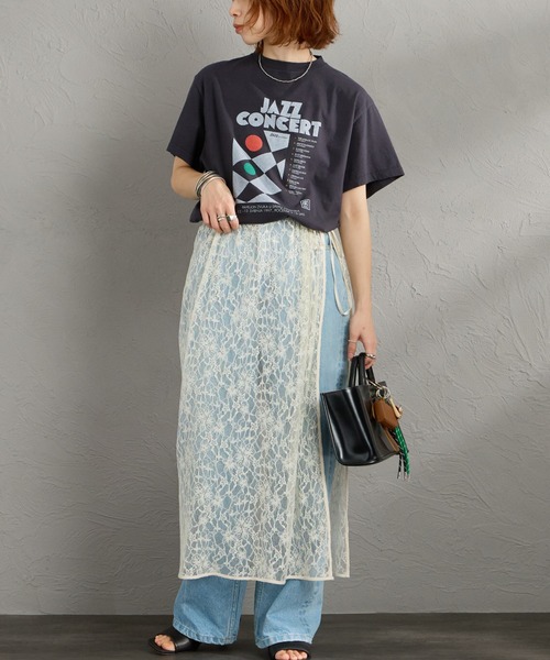 THE SHINZONE（ザ　シンゾーン）の「[THE SHINZONE/ザ シンゾーン] JAZZ CONCERT プリントTシャツ（Tシャツ/カットソー・レディース・ホワイト/グレー・0）」の14枚目の写真