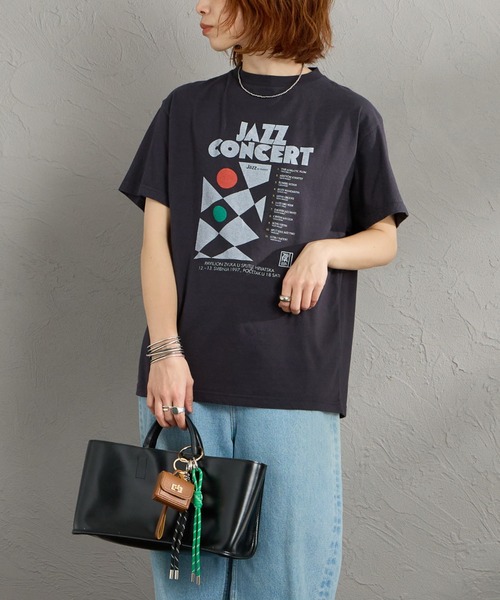 THE SHINZONE（ザ　シンゾーン）の「[THE SHINZONE/ザ シンゾーン] JAZZ CONCERT プリントTシャツ（Tシャツ/カットソー・レディース・ホワイト/グレー・0）」の3枚目の写真