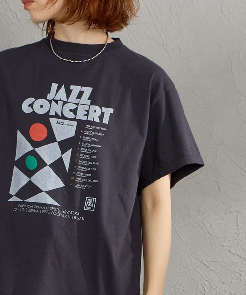 THE SHINZONE（ザ　シンゾーン）の「[THE SHINZONE/ザ シンゾーン] JAZZ CONCERT プリントTシャツ（Tシャツ/カットソー・レディース・ホワイト/グレー・0）」の6枚目の写真