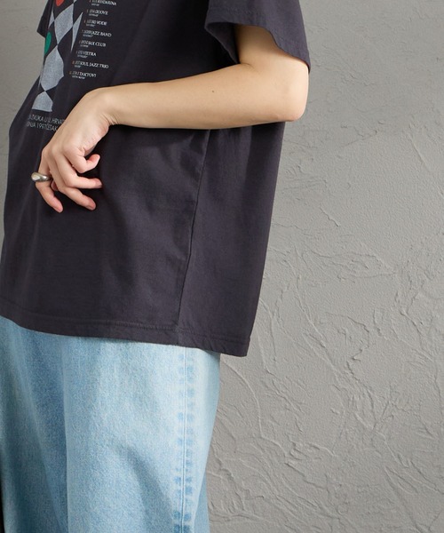 THE SHINZONE（ザ　シンゾーン）の「[THE SHINZONE/ザ シンゾーン] JAZZ CONCERT プリントTシャツ（Tシャツ/カットソー・レディース・ホワイト/グレー・0）」の7枚目の写真