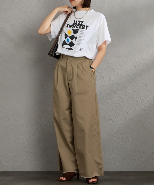 THE SHINZONE（ザ　シンゾーン）の「[THE SHINZONE/ザ シンゾーン] JAZZ CONCERT プリントTシャツ（Tシャツ/カットソー・レディース・ホワイト/グレー・0）」の13枚目の写真