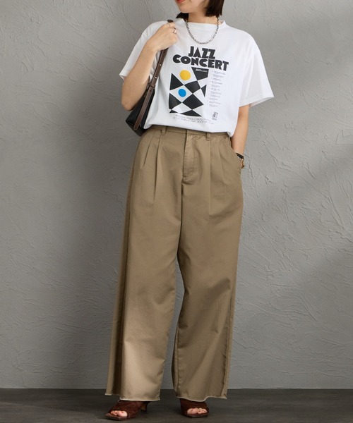 THE SHINZONE（ザ　シンゾーン）の「[THE SHINZONE/ザ シンゾーン] JAZZ CONCERT プリントTシャツ（Tシャツ/カットソー・レディース・ホワイト/グレー・0）」の18枚目の写真