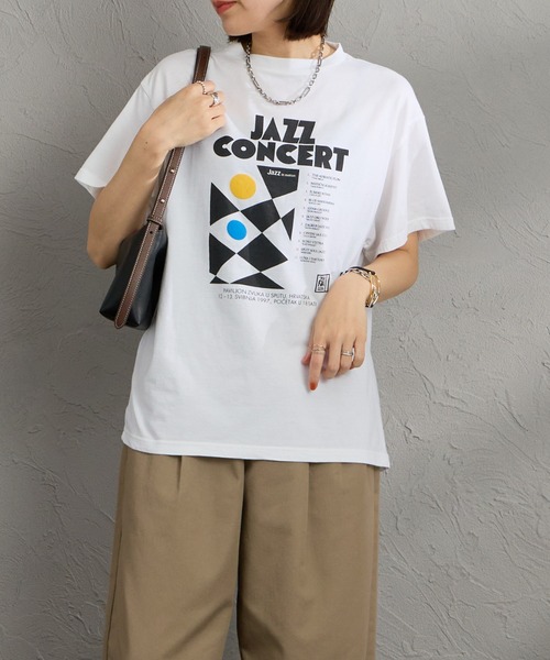 THE SHINZONE（ザ　シンゾーン）の「[THE SHINZONE/ザ シンゾーン] JAZZ CONCERT プリントTシャツ（Tシャツ/カットソー・レディース・ホワイト/グレー・0）」の20枚目の写真