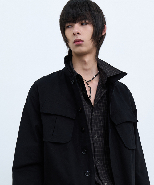 YOUCHE PRET A PORTER(ユッシュプレタポルテ)の「SQ MODULE FATIGUE JACKET Black(ミリタリージャケット・メンズ・その他・MEDIUM/LARGE)」の3枚目の写真
